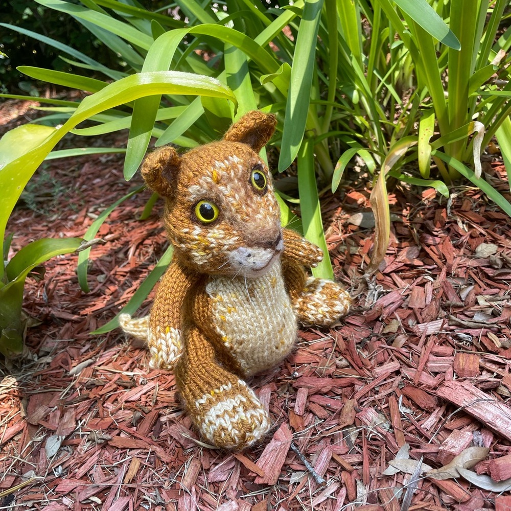 Custom made to order - Hand crafted knit and needle felted cat kitten artisan - Picture 3 of 14